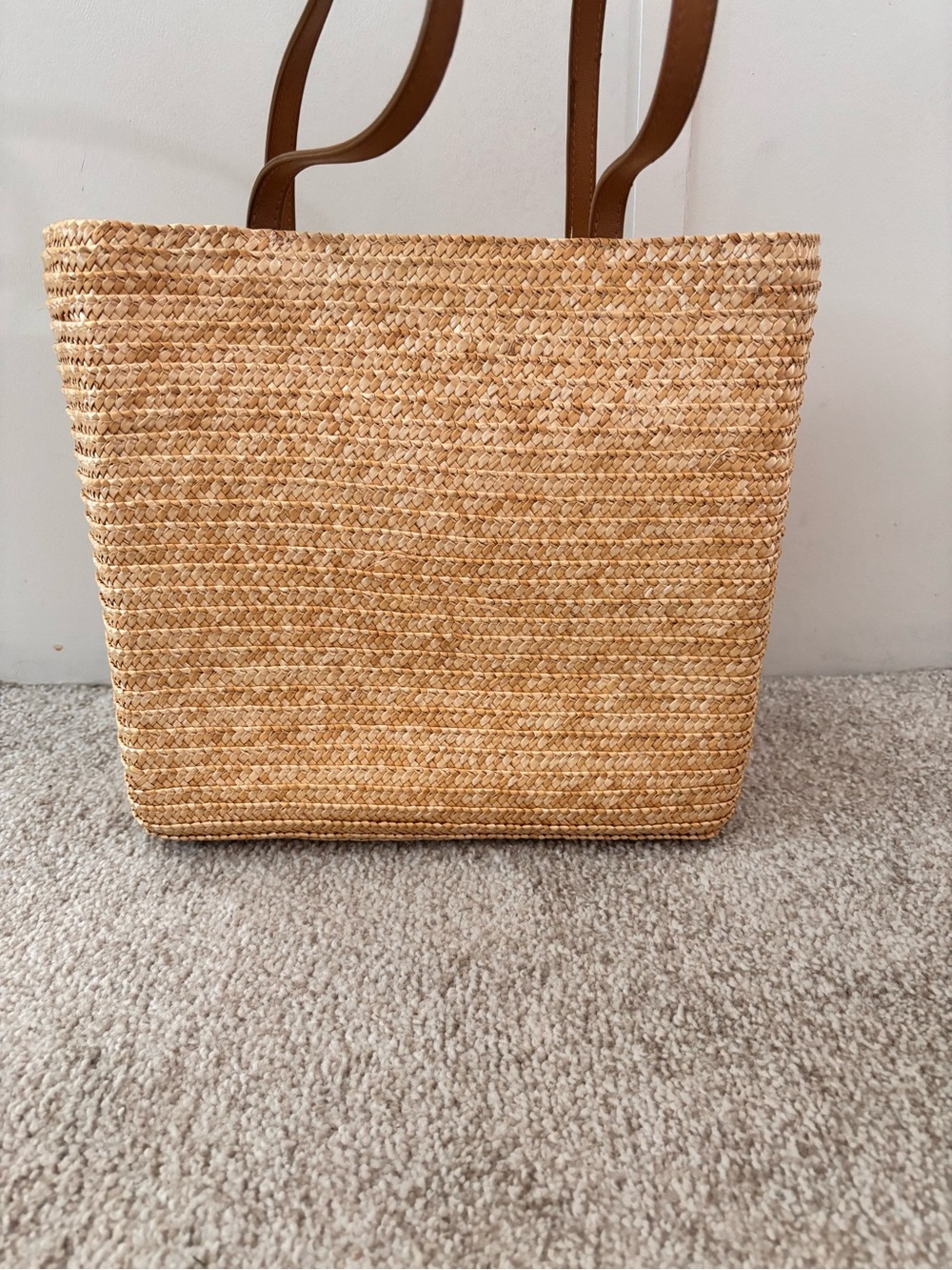 Capelli NY Straworld Inc. Hand-painted Beach Lighthouse Ocean Straw Bag EUC - Picture 4 of 13